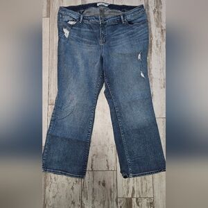 Torrid Distressed Blue Boot Cut Jeans 24 R